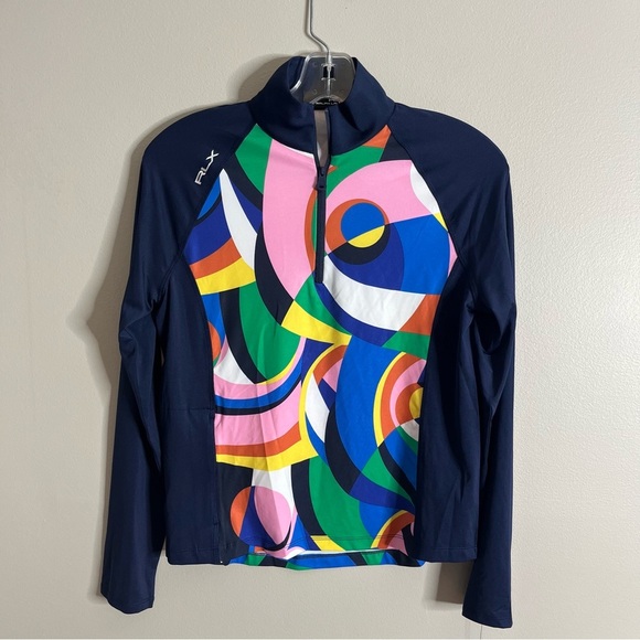 RLX NEW Girls Size 16 1/4 Zip Golf Colorful Long Sleeve Performance Pullover CB - Picture 1 of 8